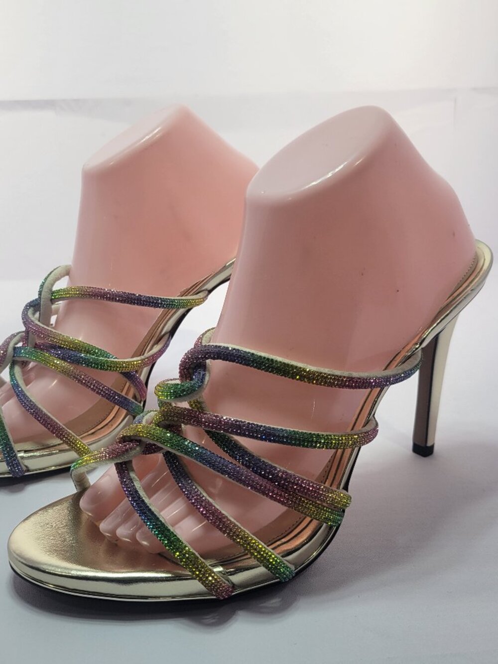 Kenneth Cole Brooke 95 Women's Size 11M Twisted Jeweled Heels Sandals